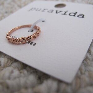 New - Pura Vida Floral Stacking Ring